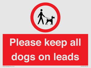 Please keep all dogs on leads